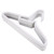 10Pcs Plastic Hangers Space Saving Clothes Hangers Scarf&Tie Bar(Gray)