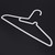 10Pcs Plastic Hangers Space Saving Clothes Hangers Scarf&Tie Bar(Gray)