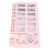 Newborn Photo Frame Durable Polished 12 Small Picture Frames Record Baby's Monthly Growth Baby Photo Frame for GiftPink
