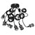 6 Arms Ajustable DIY Ceiling Spider Lamp Holder Retro Beautifully Classic Spider Pendent Lamps Holder