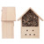 Outdoor Mini Pine Wood Insect Bee House Shelter Handwork Art Craft Garden Decoration Ornament