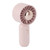 Hand Held Fan Outdoor Portable USB Rechargeable Small Pocket Desk Fan for Students Pink
