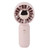 Hand Held Fan Outdoor Portable USB Rechargeable Small Pocket Desk Fan for Students Pink