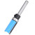 1/4in Shank Milling Bit Wood Router Carving Machine Cutting Woodworking 1/4*1/2*25 Dark Blue