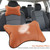 1Pc Soft Auto Car Seat Headrest Pillow Breathable Head Neck Support Cushion Pad(Brown)