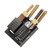 Utensil Holder Stainless Steel Wall Mount Chopstick Draining Storage Shelf for Home Kitchen Black
