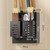Utensil Holder Stainless Steel Wall Mount Chopstick Draining Storage Shelf for Home Kitchen Black