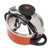 2L 2 Liter Stainless Steel Mini Pressure Cooker Canner Double Bottom Pressure Cooker for Gas Stoves Induction Stoves