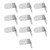 10Pcs Corner Brace Stainless Steel Thicken Right Angle Bracket Connector for Shelf FurnitureL