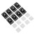 Mini Caster Wheels Adhesive 360 Degree Rotation Roller Wheels for Mini Furniture Storage Box Black