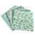 7pcs 25*25cm Cotton Fabric DIY Assorted Squares Pre Cut Bedding Kit Quarters Bundle Dark Green