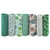 7pcs 25*25cm Cotton Fabric DIY Assorted Squares Pre Cut Bedding Kit Quarters Bundle Dark Green