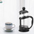 Portable Stainless Steel Glass Cafetiere French Press Maker Home Office Tea Coffee Pot(800mL)