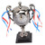 Retro Clock Lifelike Trophy Model Decorative Small Desktop Alarm Clock for Dormitory Bedroom Living Room Dark Gold