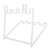 Household Waste Garbage Bag Hanging Rack Rubbish Bag Holder Kitchen Cabinet AccessoryWhite