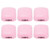 6 Set Remote Control Holder Wall Mounted Phone Storage Box Organizer for Home Bedside School UsePink