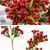 Christmas Berry Branches 3 Forks Simulation Foam Berry Picks Home Decoration