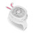Cartoon Watch Fan USB Charging Plastic Wrist Fan Wireless Mini Watch Fan with Detachable Strap Fan for Kids for OutdoorWhite Rabbit