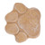 Dog Pawprint Memorial Stone DIY Lettering Dog Grave Marker Pet Monument for Outdoor Lawn Patio Sandy Yellow