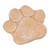 Dog Pawprint Memorial Stone DIY Lettering Dog Grave Marker Pet Monument for Outdoor Lawn Patio Sandy Yellow