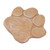 Dog Pawprint Memorial Stone DIY Lettering Dog Grave Marker Pet Monument for Outdoor Lawn Patio Sandy Yellow