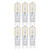 6pcs G9 LED Bulb 5W Transparent Cover 22LED Dimmable G9 Light Bulb for Ceiling Light Wall Light Table Light Natural White 110-140V