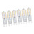 6pcs G9 LED Bulb 5W Transparent Cover 22LED Dimmable G9 Light Bulb for Ceiling Light Wall Light Table Light Natural White 110-140V