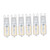 6pcs G9 LED Bulb 5W Transparent Cover 22LED Dimmable G9 Light Bulb for Ceiling Light Wall Light Table Light Natural White 110-140V