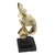 Silence Is A Golden Sculpture Simple Modern Abstract Keep Silent Figurine for Office Home Decor