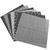 7pcs 50*50cm Cotton Fabric DIY Assorted Squares Pre Cut Bedding Kit Quarters Bundle (Black)
