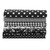 7pcs 50*50cm Cotton Fabric DIY Assorted Squares Pre Cut Bedding Kit Quarters Bundle (Black)