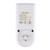 Pack of 1 Digital Plug-in Timer Socket LCD Display 10 Programmable Switching Programs 24 Hours & 7 Days Energy Saving Timer Socket for Electrical Appliances AC120V US Plug