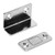 Magnet Catch L Shaped Cold Rolled Steel Hole Free Magnet Stop for Cabinet Doors Drawers Sliding DoorsSilver