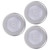 3Pcs Wireless PIR Automatic Motion Sensor Night Light 6 LED Round Body Battery Powered Lamp