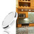 DC12V LED Under Cabinet Light Ultra thin Counter Wardrobe Lamp for Home Hotel Caravan(Warm)