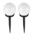 2Pcs Solar Inserted Bulb Lights Waterproof Courtyard Lawn Light Outdoor LightingWhite Light (2861864)