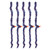 5 PCS 2m Patriotic Garland Colorful Independence Day 4th of July Tinsel Garland Theme Party Door Decoration