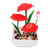 Desktop Fountain Ornament Indoor Small DIY Tabletop Circulating Waterfall Decoration for Office Living Room EU Plug 220-240V
