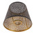 Metal Lamp Shade E26 E27 Forest Tree Style Hollow Out Iron Decorative Lampshade Cover with Inner Gold Pattern for Table Wall Ceiling Lamp Black