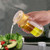 Acrylic Transparent and Gold Oil Bottle Liquid Seasoning Pot Soy Sauce Vinegar Pot Kitchen (XL)