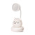 Cartoon Desk Lamp Multipurpose Cute Innovative Soft Lighting USB Rechargeable Mini LED Desk Lamp for Home Bedroom Living Room Kitten