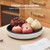 Storage Turntable Waterproof Raised Edge Round 360 Degree Rotatable Rack for Cosmetics Spice Bottles Fruits Black