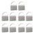 10 PCS Wedding Candy Box Rose Pattern Gifts Bag Handheld Wedding Candies Gift Box Blue 5x10x7.5cm/2.0x3.9x3.0in