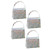 10 PCS Wedding Candy Box Rose Pattern Gifts Bag Handheld Wedding Candies Gift Box Blue 5x10x7.5cm/2.0x3.9x3.0in
