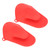 2pcs Oven Mitts Mini Silicone Thickened Anti Scalding Cooking Pinch Mitts for Kitchen Red