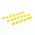 20pcs Miniature Yellow Chicken Micro  Garden Landscape Ornaments Doll House Decorations