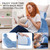 Aoresac Reading Pillow with with Armrests/Large Adult Backrest with Arms/Back Support for Sitting Up in Bed with Washable Cover (Sit up Pillow)