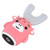 Kids U Shaped Toothbrush Pink Cartoon Electric 360° Tooth Rush Whole Mouth Teeth Cleaning MachineLarge