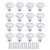16Pcs Crystal Glass Cabinet Knob Diamond Shape 40mm Drawer Cupboard Handle Pull