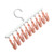 Socks Hanger Multifunctional 360 Degree Rotating 10 Clips Socks Drying Rack for Dormitory Home Balcony Pink and White